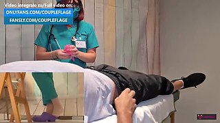 Hot Italian Doctor Fucks Horny Patient - Nurse Sex in Hospital Uniform