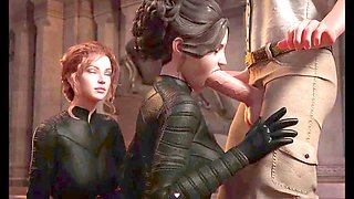 Kinky and insatiable MILFs get playful in a wild threesome