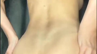 The stepsister films herself, masturbates and shouts the name of the half-brother to buy him a new phone
