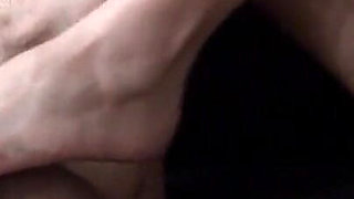 My Big Red Toes in Hot Footjob!