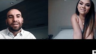 UNSPOILED TABOO Step Father Blackmails Her Daughter-in-law After Web cam Onanism - Athena Faris