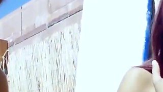 Busty lesbians Whitney Westgate and Victoria Lynn Lez fuck outside on the patio