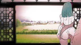 Bulma Was Tired After Masturbation, but the Break Was Interrupted by Goku! Hentai Dragon Ball - Anime Cartoon 2D