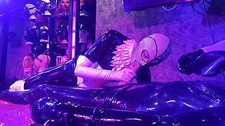 Rubber Fucked by Ava Fetishart While Fucking and Blowing Perv