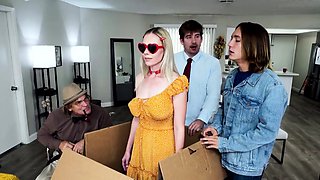 DAP and DP with busty personal assistant
