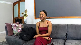 Amazing casting of wannabe black model who performed great