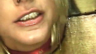 House threesome for a provocative busty blonde