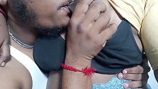 Tamil Young Gives Boobs Milk on Her Lover