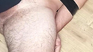 Pantyhose Footjob, Ballbusting and Ruined Orgasm!