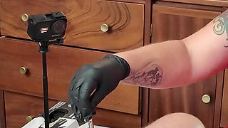 Urethral Sounding of Sex Slaves Cock Part 2