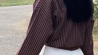 Tourist Girl Has Been Fucked in a Wood. Outdoor Sex with a Pretty Stranger