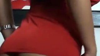 Sofia Cucci enjoys and wets her red briefs