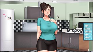 Mansion chores with big titted LoveskySan getting wild at night