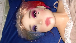 Harley Quinn Sex Doll 100cm Fucking on Halloween