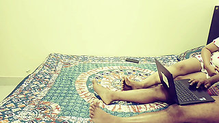 Step Sister Shares Bed with Indian Elder Brother at Home.