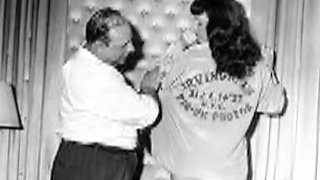 Incredibly sexy vintage brunette in heat