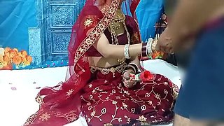 Desi Newly Married Couple Wedding Night MMS Leaked - First Time Anal with Indian Bride