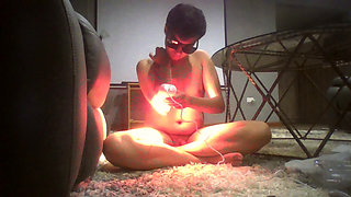 Sissy shows sexy body while completely nude and enjoying her sensuality
