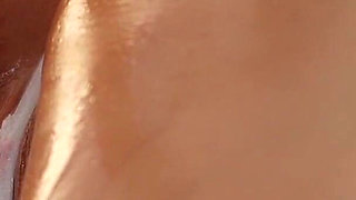 Big Oiled Ass Katarina Rina Spreads Her Tight Pussy at Massage