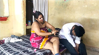 Desi Chubby Girls in Colorful Saree Wrap - Busty Amateur Bedroom Fun