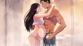 Shower sex husband helping wash Ayesha's pregnant body