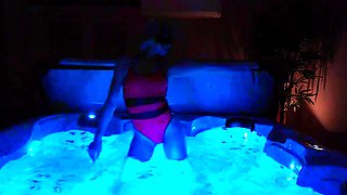 Amateur striptease and Solo masturbation