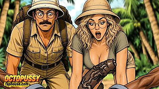 Extreme Blowjob and Fucking in the African Jungle – White Wife Cheats with BBC (Cartoon)