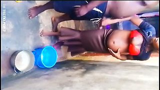 Neighborhood Girl Zenex Fucked Hard in Unfinished House Corner - Doggy Style & Missionary Sex