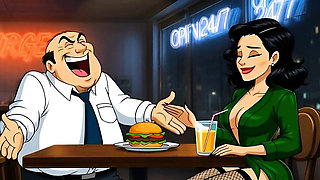Dirty Toilet Fuck: Slut Wife Cheats in Public Hentai Cartoon