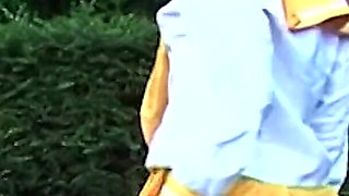 Asian Slut Fists Pussy & Ass, Pisses Squirting in Heat!