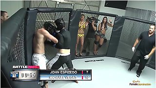 Kelly Divine - The Winner Of The Fight Has The Pleasure Of Anally Penetrating Slut Kellys Hole