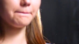 18 Aged Girl Is Smoking Two Strong Cork Cigarettes