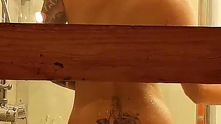 Shy Guy Filming His Girlfriend in the Shower