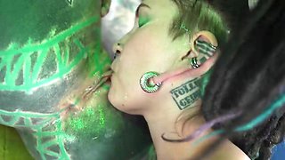 Xxx Threeway Bum sex - Gapes, ASS TO MOUTH and Facial cumshot Pop-shot