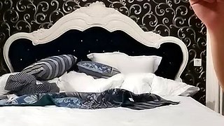 Petite small tit babe with perfect pussy masturbates