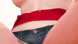 Juicy PAWG Bouncing on Dildo and Fucking Machine