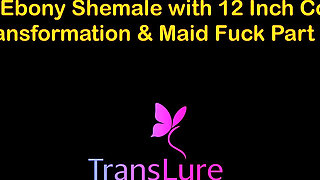 English Audio Sex Story Rich Ebony Shemale with 12 Inch Cock - Transformation & Maid Fuck - Part 3