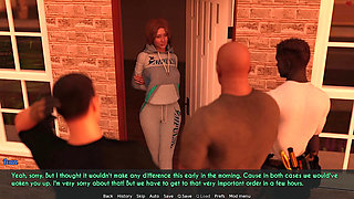 Awam - a Wife and a Stepmother - Sophia Invites Three Movers Into Her House While Half Naked - Part 2