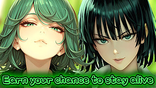 Tatsumaki and Fubuki want to play with their weak prey (Femdom JOI)