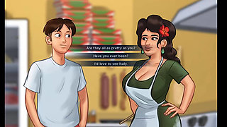 Summertime saga: hot Italian MILF from the pizzeria ep 55