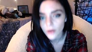 Slutty ponytailed brunette amateur British teen babe Lacey