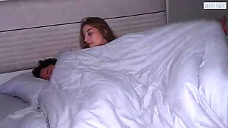 Sasha Paige Gets a Sloppy Deepthroat and Anal from Daddy While Cuckold Hubby is in Next Room