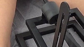 A Mature MILF Masturbates with a Sex Machine