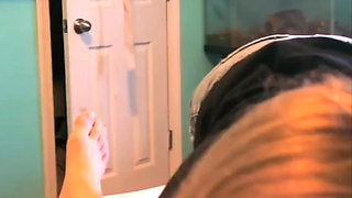 Blonde college slut drains my thick dick in her mouth