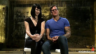 Bobbi Starr & Maitresse Madeline Hard Femdom Pegging - Horny Blowjob Handjob BDSM Submission