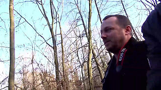 Tattooed Blonde Wife Wild Outdoor Car Fuck