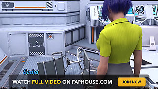 Stranded in Space - Blue Haired Big Tits MILF Wants to Talk