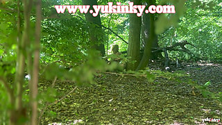 I Surprise This Voyeur - Amateur French Alt Hairy Redhead JOI Exhib Soft Dom Masturbation Forest