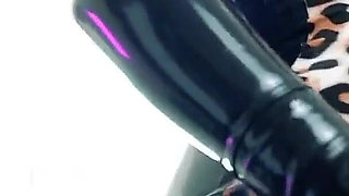Amazing Facesitting POV Femdom Latex Rubber