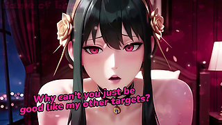 Gol Curvy Brunette Anime Yor POV Tit Fuck and Cock Ride